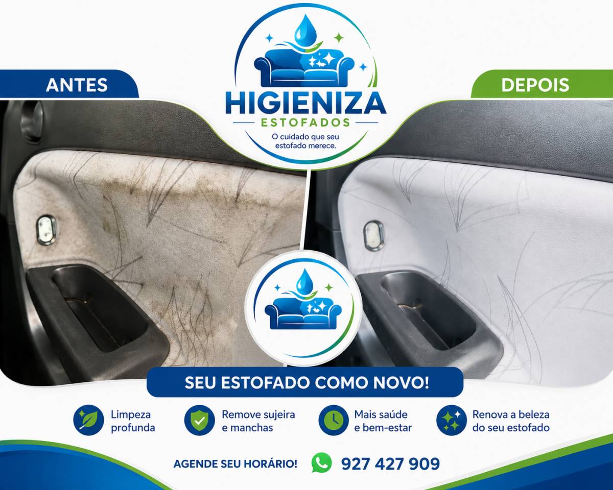 Higieniza Limpeza de Estofados - Faro - Grundreinigung oder Frühjahrsputz