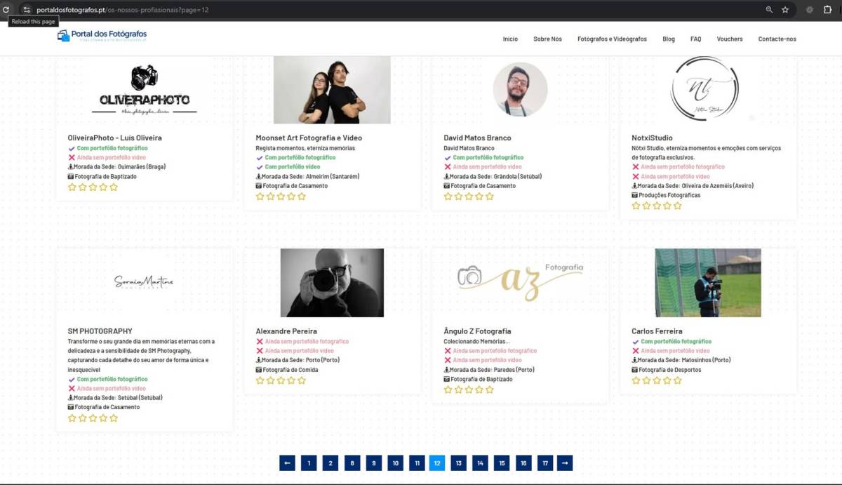 Portal dos Fotógrafos - Vila Franca de Xira - Aulas de Fotografia e Audiovisual