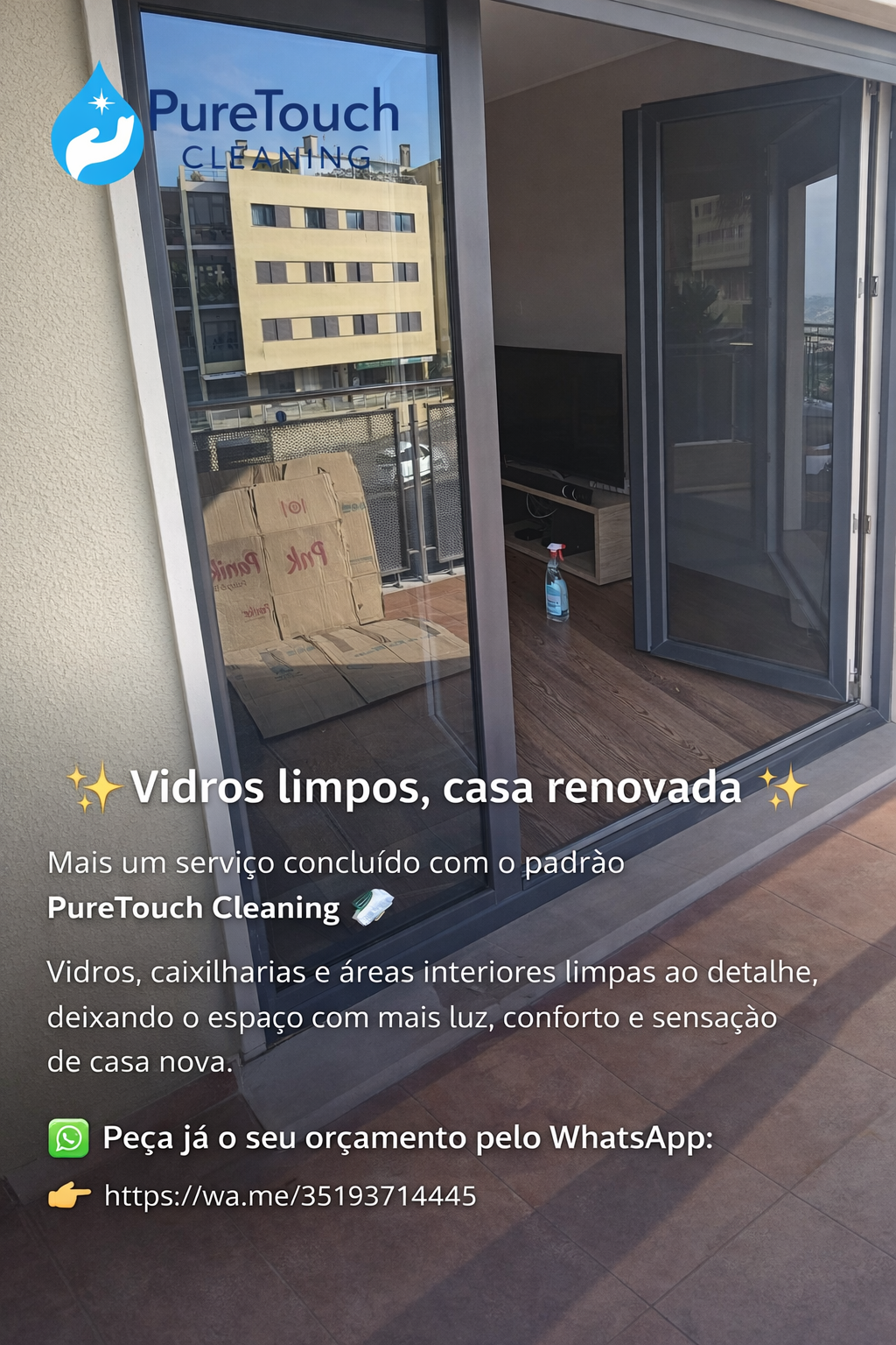 PuretTouch Cleaning - Seixal - Limpeza de Janelas