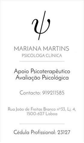 Mariana Costa Martins - Lisboa - Aconselhamento Matrimonial