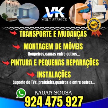 VK Mult Service - Amadora - Suspensão de Quadros e Instalação de Arte