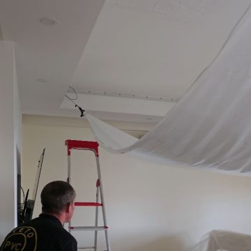Teto Tenso em PVC - Sintra - Instalação de Escadas