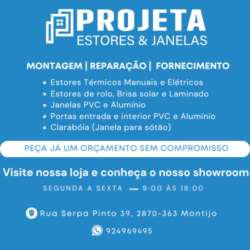 Projeta Estores e Janelas - Montijo - Instalação de Marquises