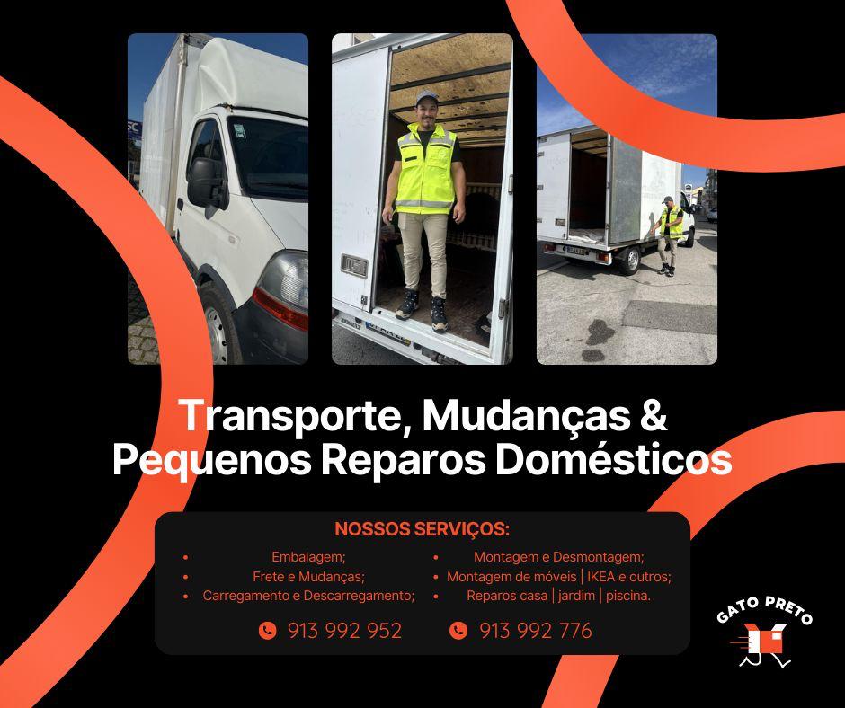 Gato Preto - Transportes, Mudanças e Pequenos Reparos Domésticos - Póvoa de Varzim - Desentupimentos