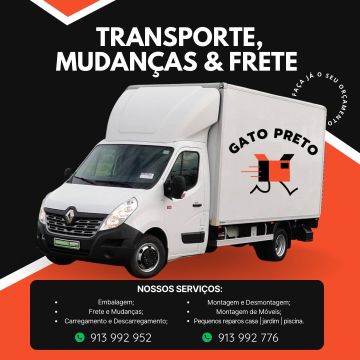 Gato Preto - Transportes, Mudanças e Pequenos Reparos Domésticos - Póvoa de Varzim - Transporte de Móveis