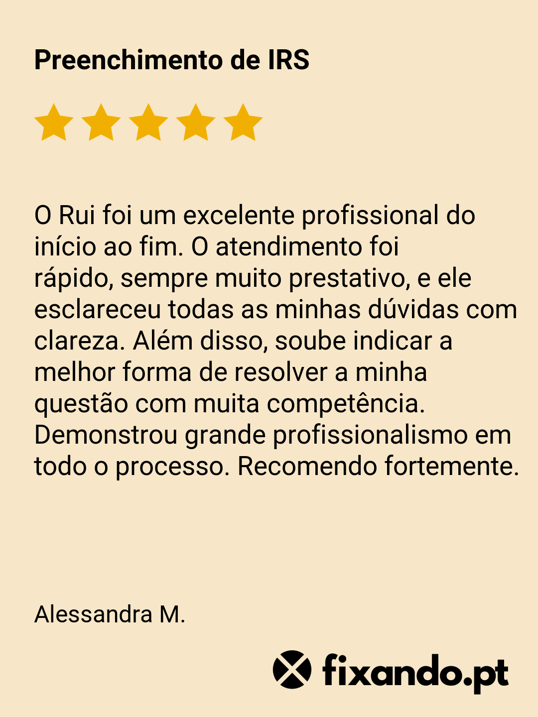 Rui Martins - Setúbal - Déclaration d'impôt sur le revenu