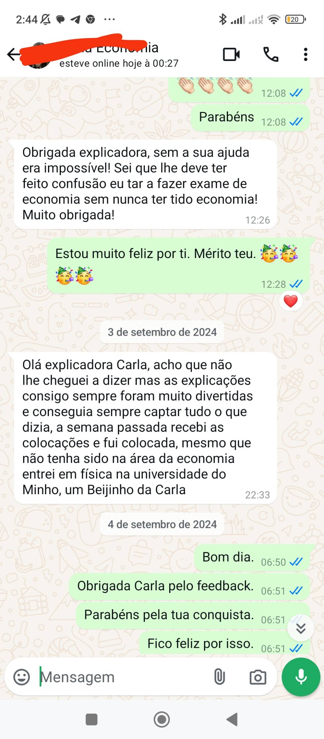 Explicações de Economia e Preparação para exame nacional - Vila Nova de Famalicão - Telemarketing e Televendas