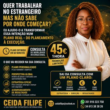Ceida Filipe-Consultoria & Carreiras | Especialista em Capital Humano |★ Selo de Excelência 2026 - Lisboa - Lebensberatung