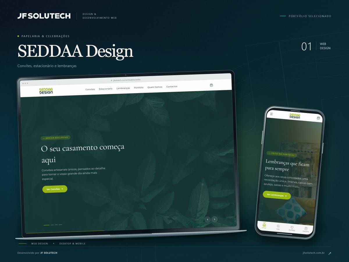 JF SOLUTECH - Porto - Diseño web