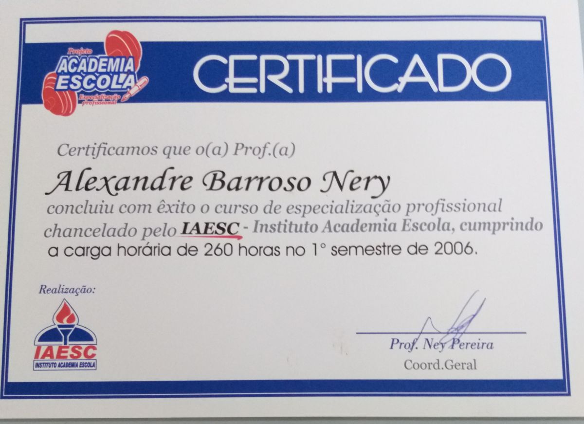 Alexandre Barroso Nery - Almada - Aulas de Natação Privadas