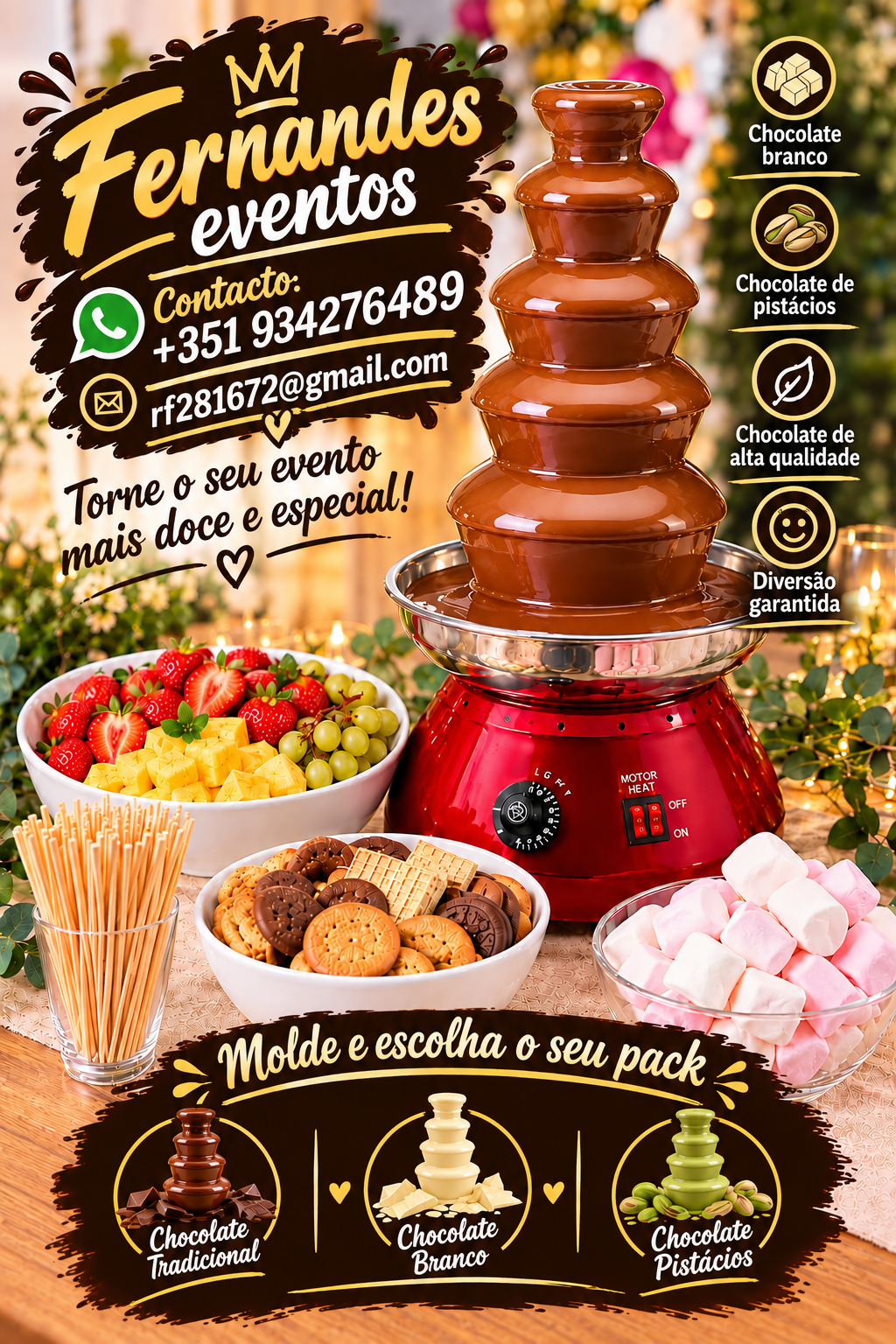 Fernandes eventos - Câmara de Lobos - Alquiler de máquinas de palomitas