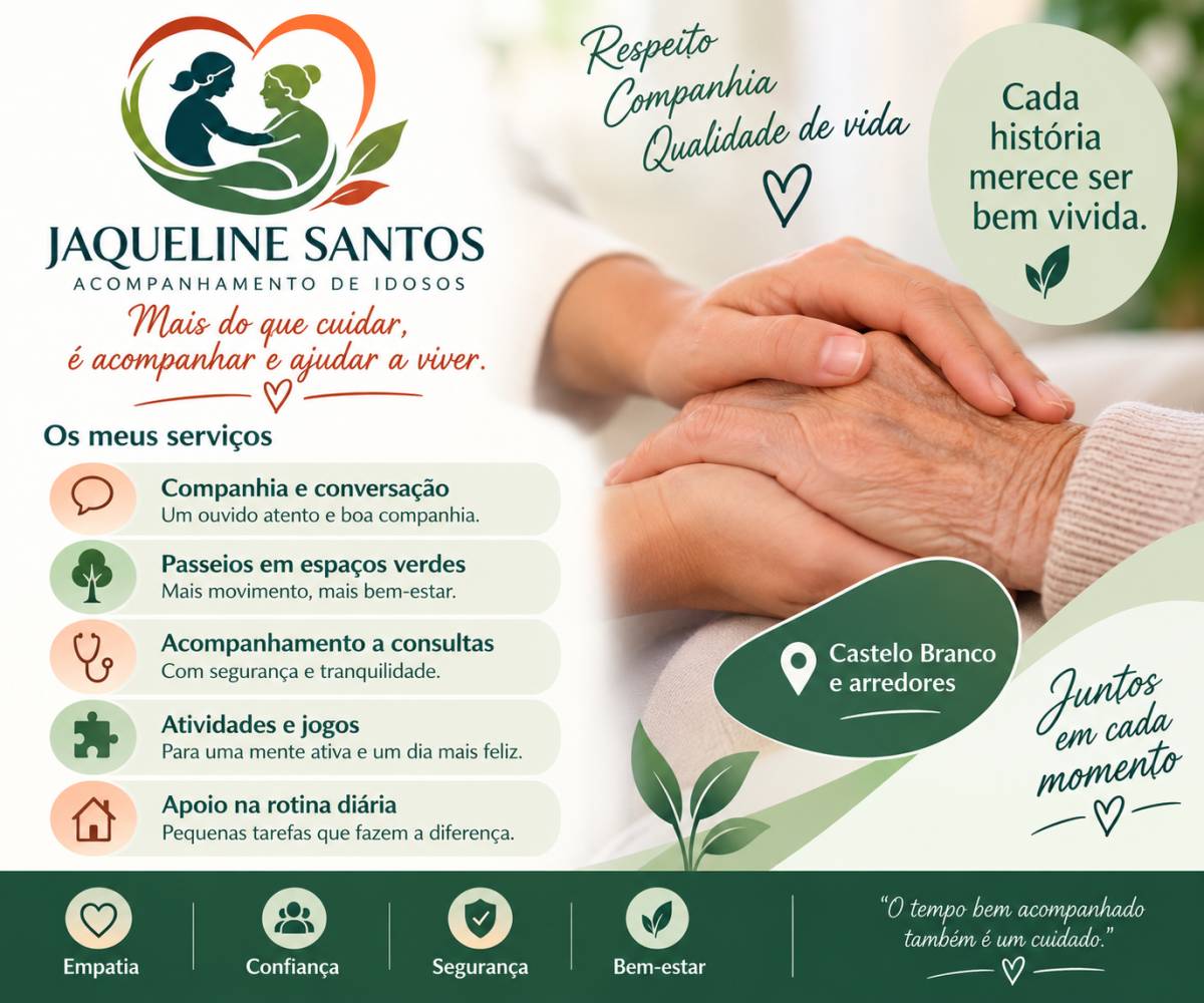 Jaqueline Santos - Castelo Branco - Apoio ao Domícilio e Lares de Idosos