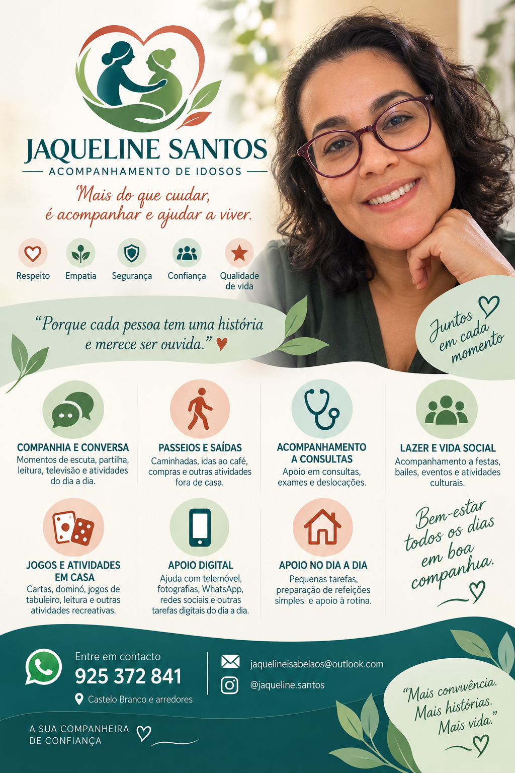 Jaqueline Santos - Castelo Branco - Apoio ao Domícilio e Lares de Idosos