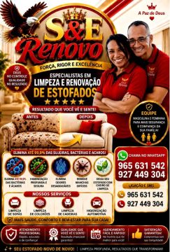 Sheila Apoio Familiar & Limpezas - Coimbra - Nettoyage de tissus d’ameublement et de mobilier