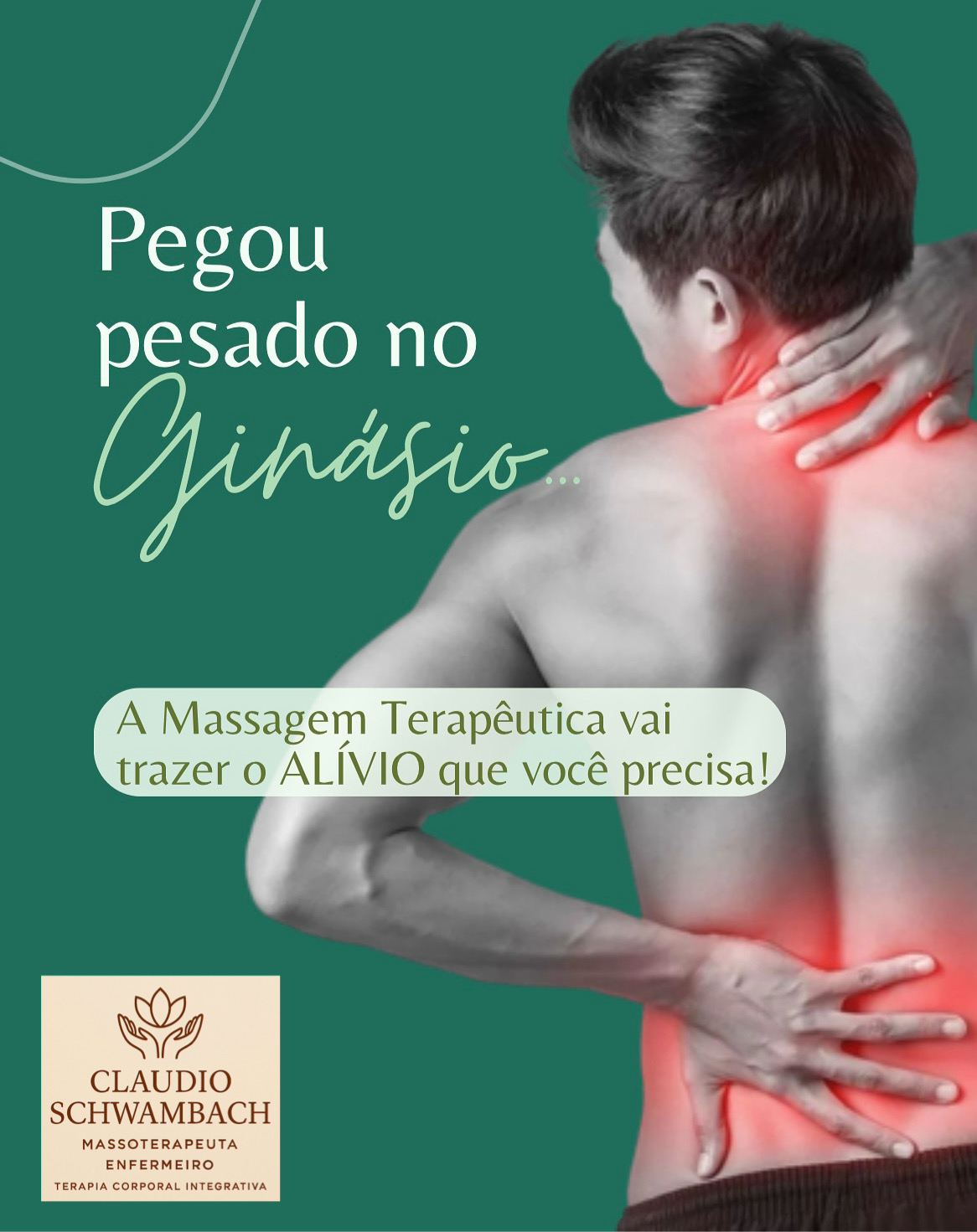 Claudio Augusto Schwambach - Amadora - Terapias de masajes