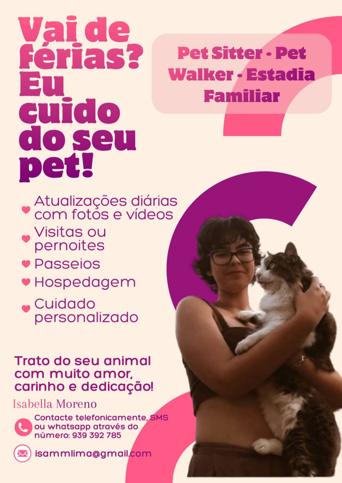 Isabella Moreno - Vila Franca de Xira - Services pour animaux de compagnie