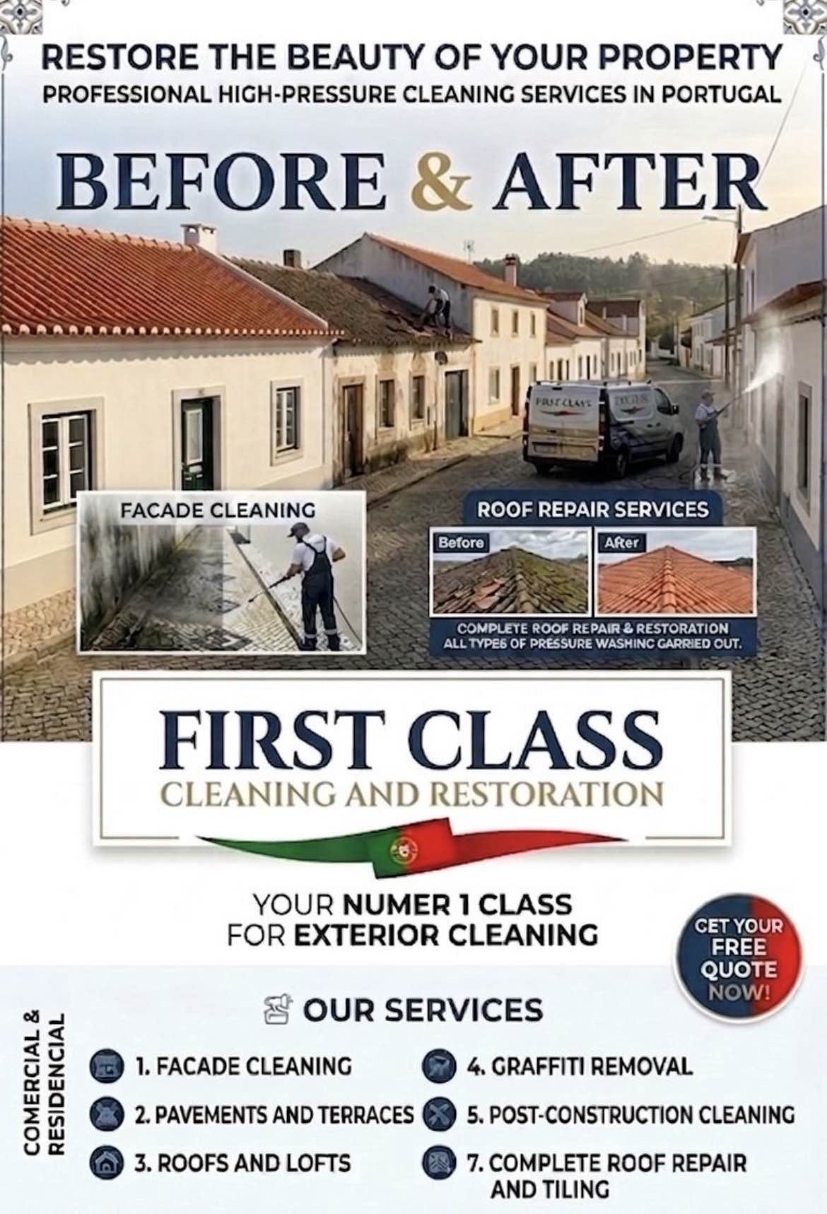 First class cleaning & restoration - Albufeira - Dachbau oder -austausch