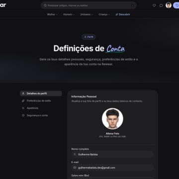 Guilherme Batista | Full-Stack Developer & UI/UX Designer - Setúbal - Desarrollador de software para móviles