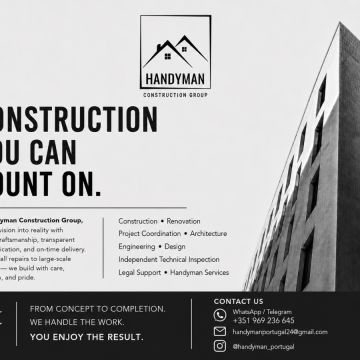 Handyman Construction Group - Cascais - Limpeza de Janelas