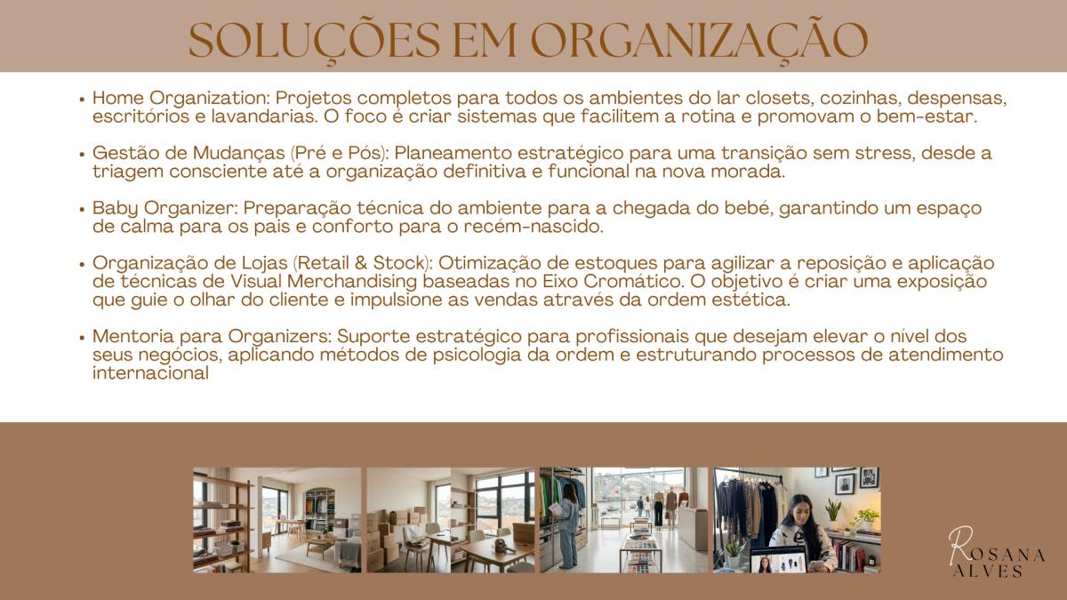 Rosana Alves - Porto - Organização de Casas