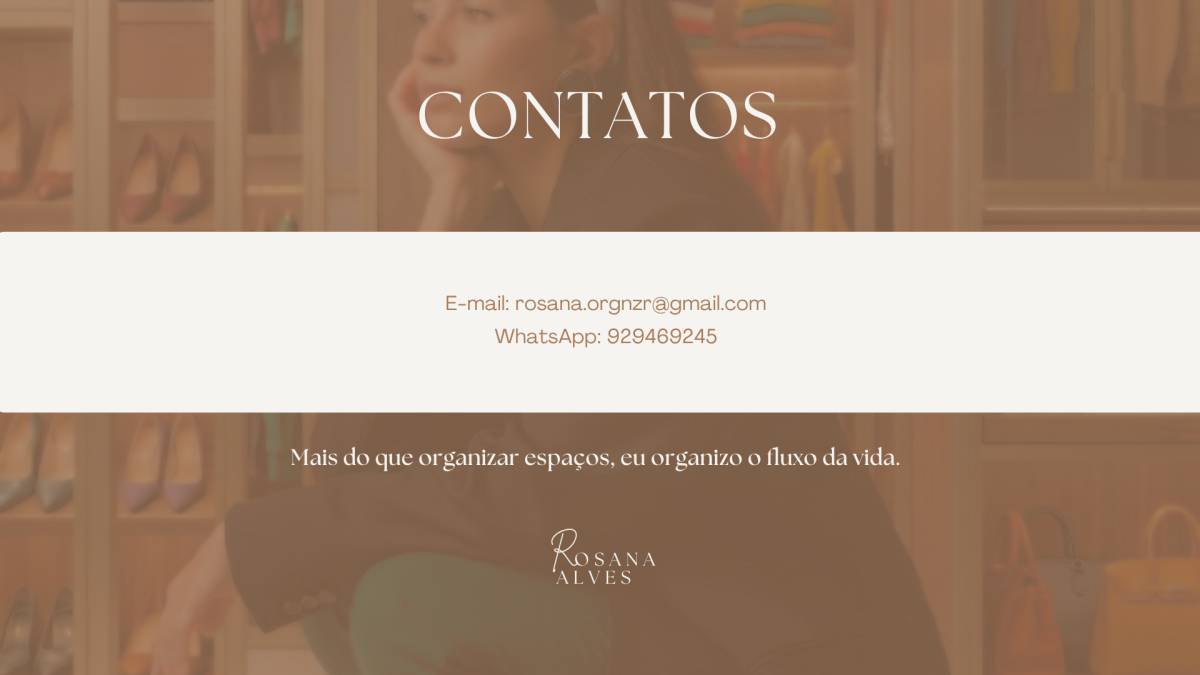 Rosana Alves - Porto - Organização da Casa