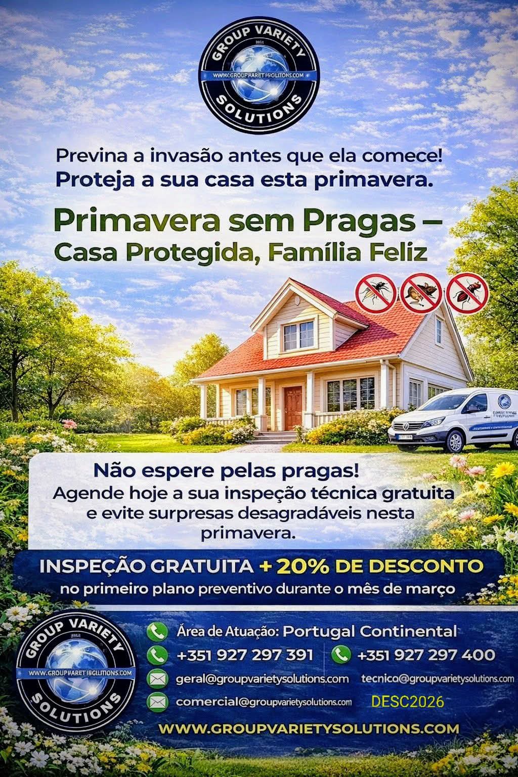 Group Variety Solutions Consultadoria & Prestação Serviços - Amadora - Kakerlakenbekämpfung