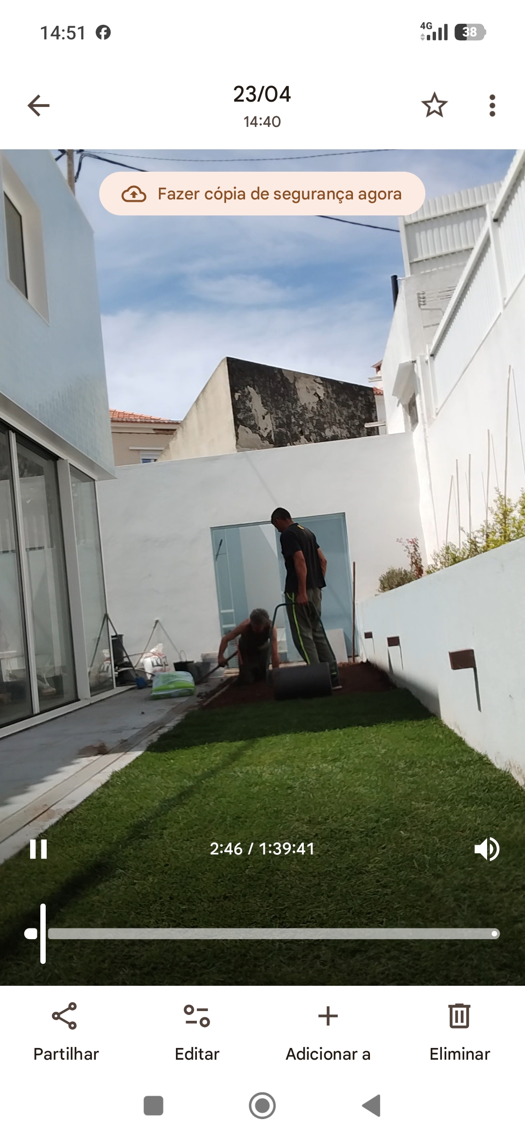 J.CarminhoJardins - Lisboa - Malerarbeiten an der Terrasse oder Veranda