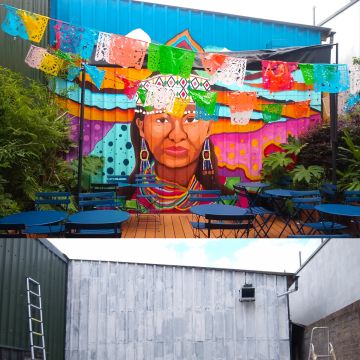 Veronica - Hola Street Art - Setúbal - Pintura de interiores