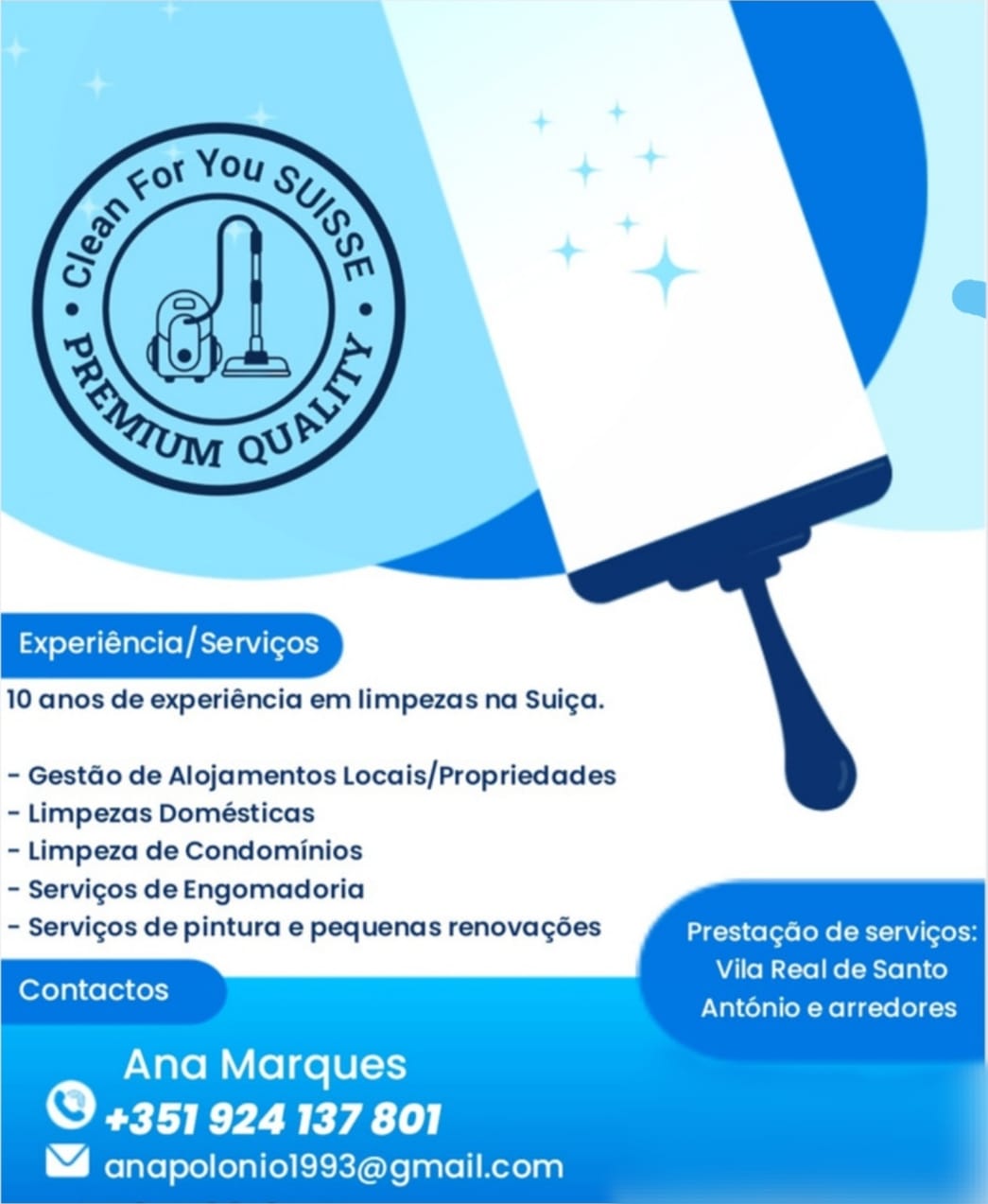 Clean For You SUISSE - Vila Real de Santo António - Limpeza de Persianas