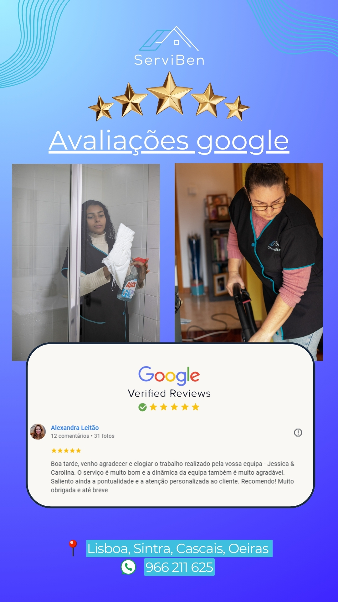 Limpeza doméstica / estofos / condomínios - Sintra - Windows Cleaning