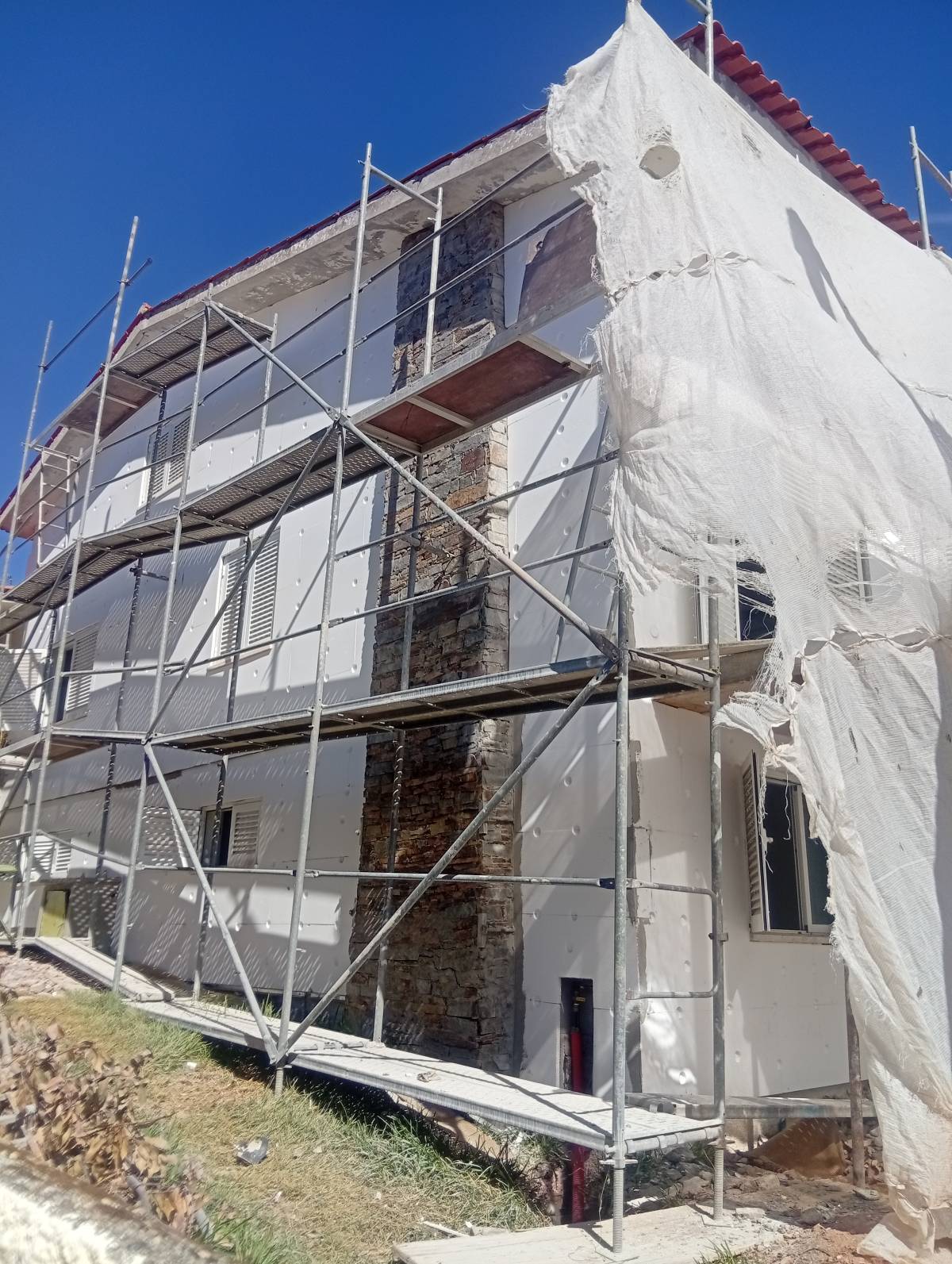 Carlos - Leiria - Construction de mur intérieur