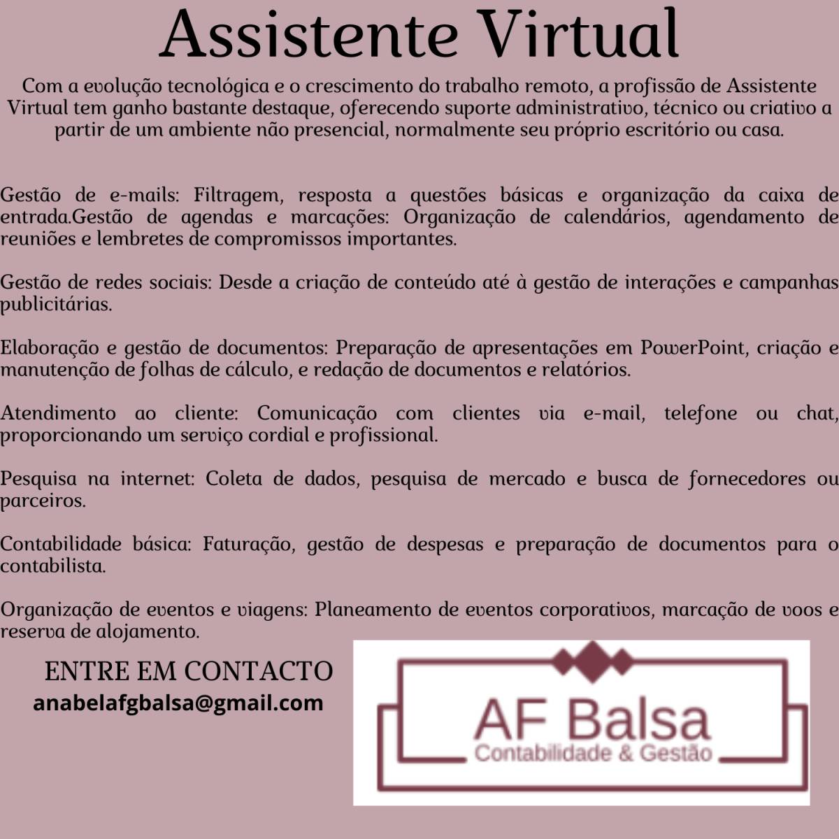 AF Balsa - Contabilidade & Gestão - Lisboa - Franchise Consulting and Development