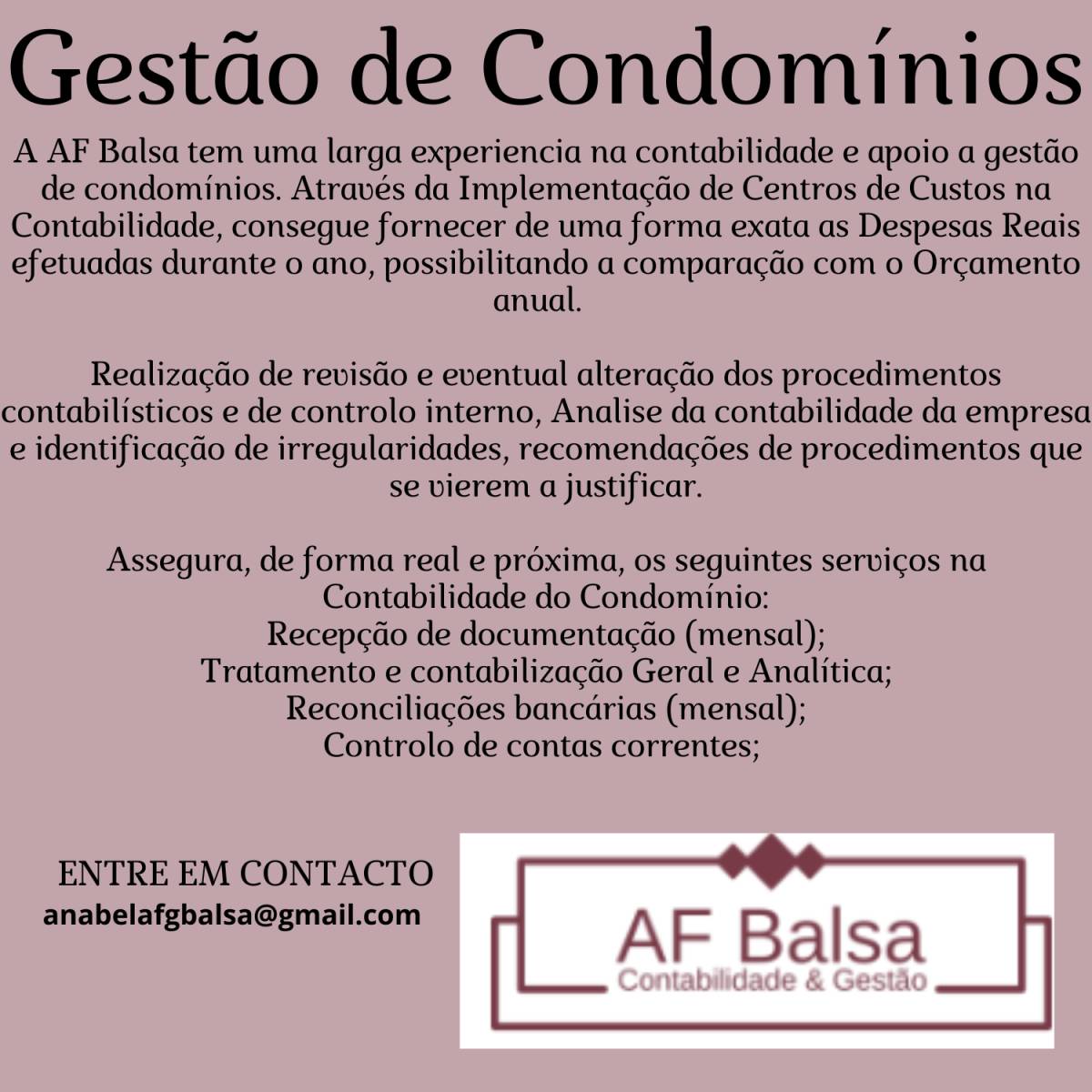 AF Balsa - Contabilidade & Gestão - Lisboa - Recruiting