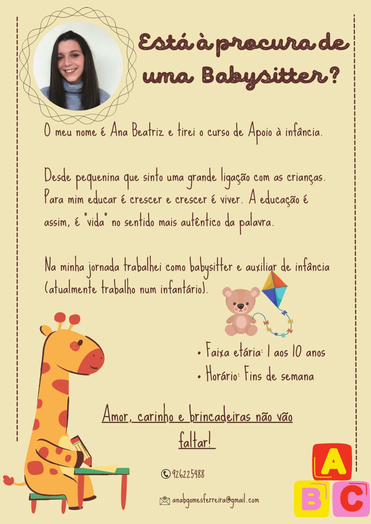 Ana Gomes - Viseu - Babysitting