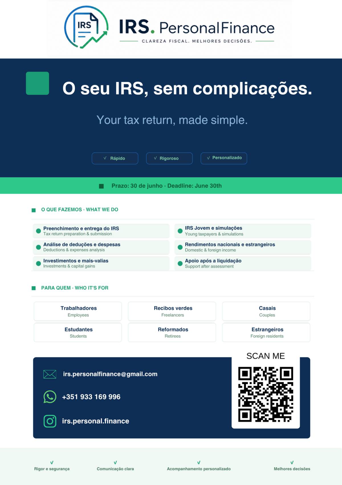 IRS Personal Finance - Estarreja - Accounting