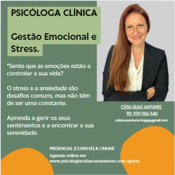Cátia Ruas Antunes I Psicóloga Clínica I Clinical Psychologist - Covilhã - Psicologia e Aconselhamento