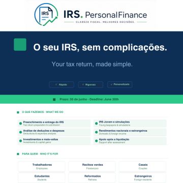 IRS Personal Finance - Estarreja - Accounting