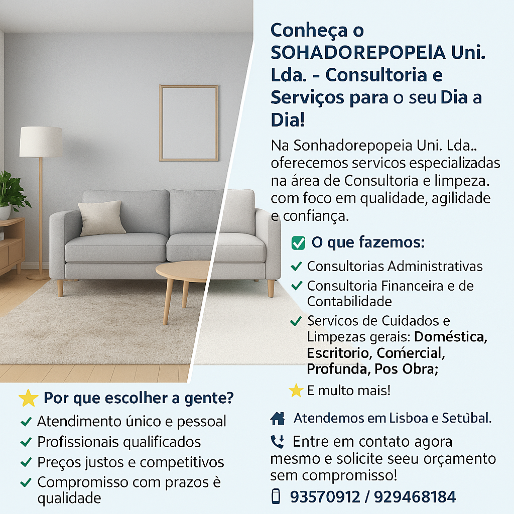 SONHADOREPOPEIA - CONSULTORIA E SERVIÇOS UNIPESSOAL LDA - Seixal - Suporte Administrativo