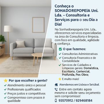 SONHADOREPOPEIA - CONSULTORIA E SERVIÇOS UNIPESSOAL LDA - Seixal - Suporte Administrativo