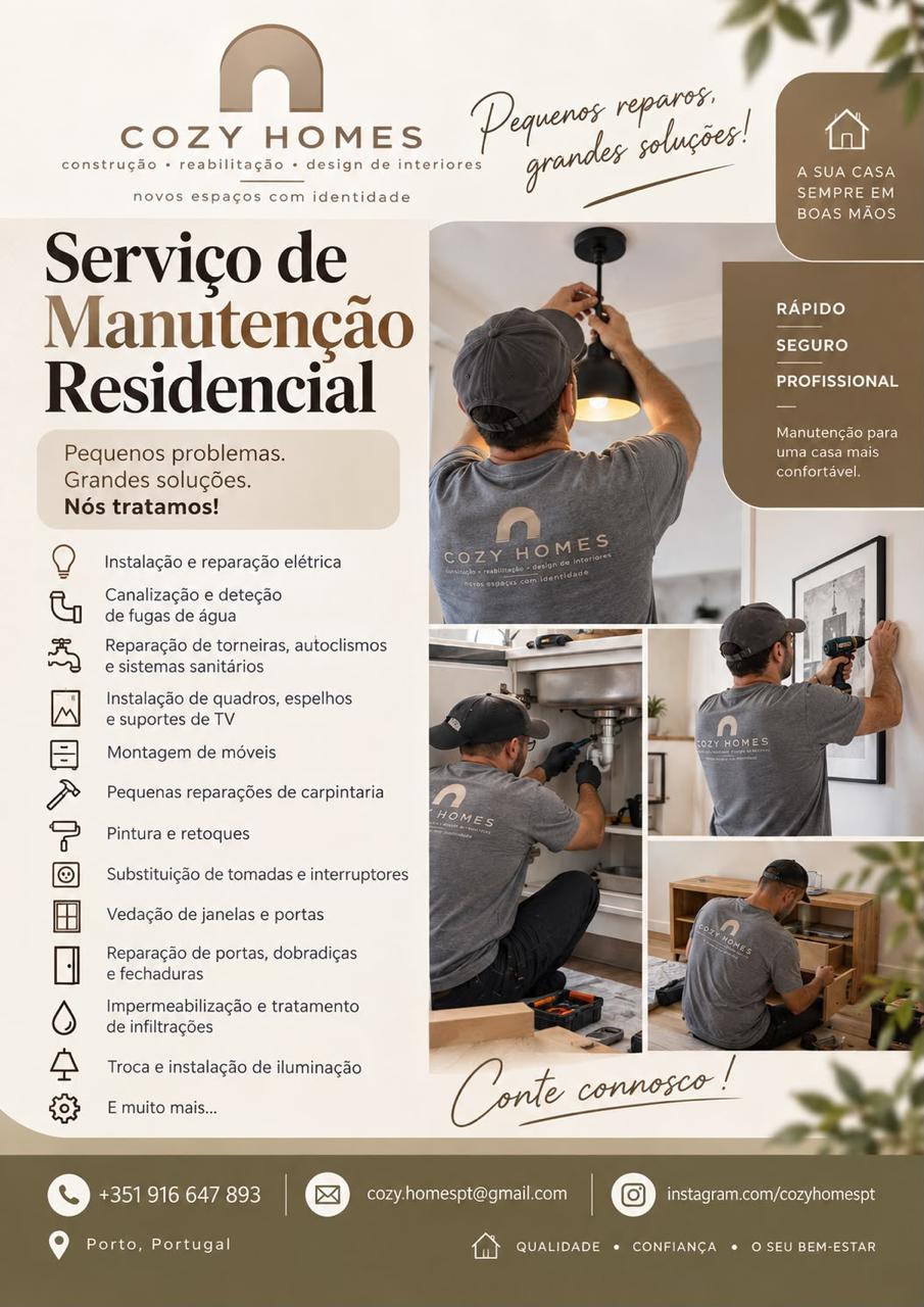 Cozy Home - Remodelação de interiores e manutenção. - Vila Nova de Gaia - Peinture extérieure