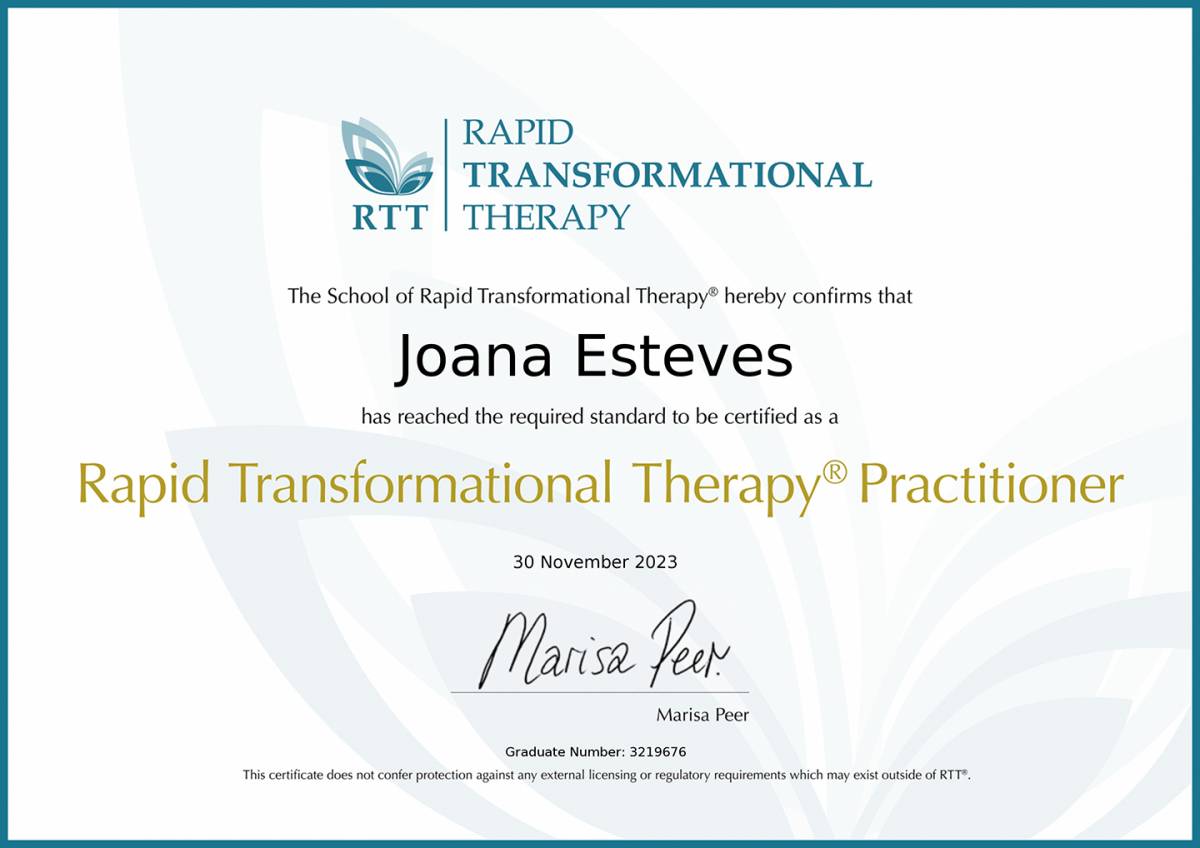 Joana Esteves Hipnoterapeuta- Holistic Transformational Center - Sintra - Medicinas Alternativas