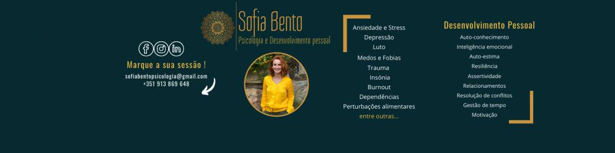 Sofia Bento - Psicologia e Desenvolvimento Pessoal - Torres Vedras - Psicologia