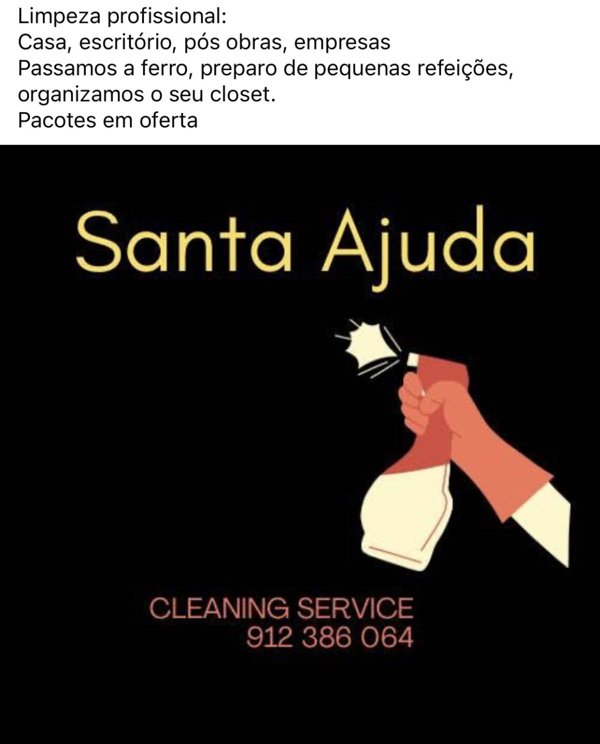 Santa Ajuda Serviços de Limpezas e Apoio a Idosos. - Póvoa de Varzim - Limpeza de Espaço Comercial