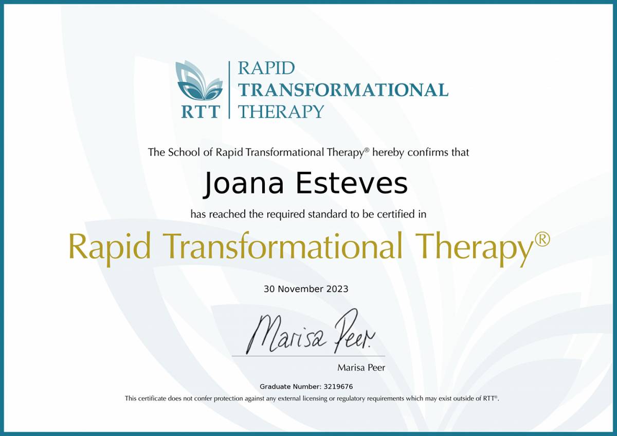 Joana Esteves Hipnoterapeuta- Holistic Transformational Center - Sintra - Terapia de Bowen