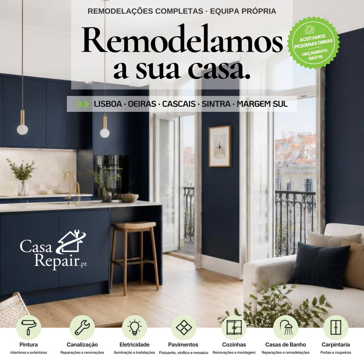 CasaRepair.pt — Reparações e Remodelações - Oeiras - Außenanstrich