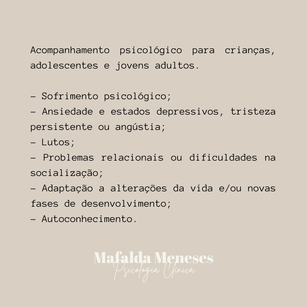 Mafalda Meneses | Psicologia Clínica - Cascais - Psicologia e Aconselhamento