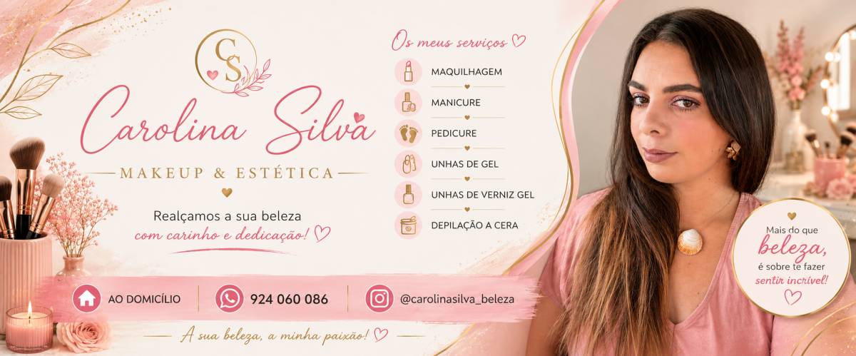 Carolina Silva | Esteticista & Maquilhadora - Pombal - Manicure e Pedicure (para Mulheres)