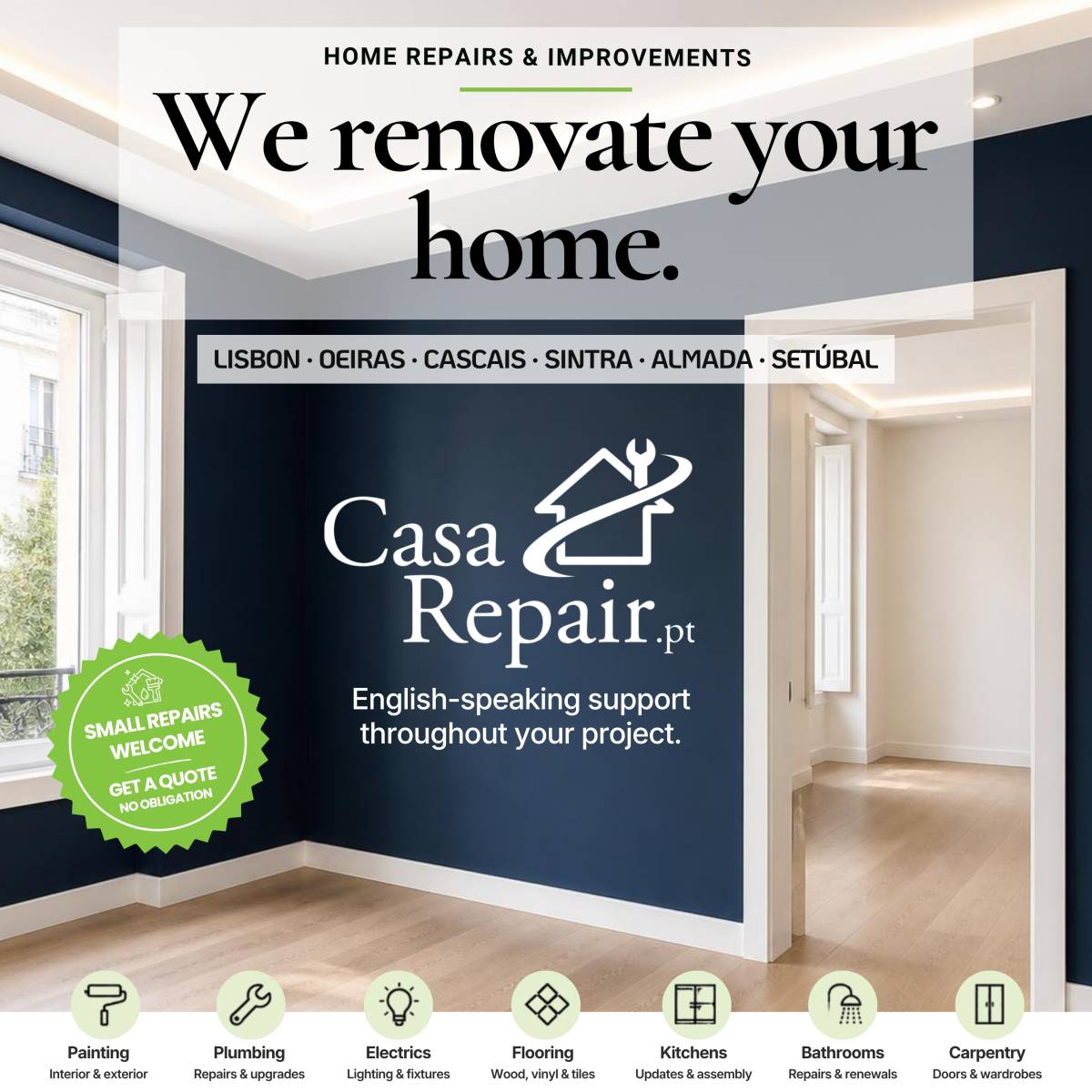 CasaRepair.pt — Reparações e Remodelações - Oeiras - Rohrleitungen im Außenbereich reparieren oder warten