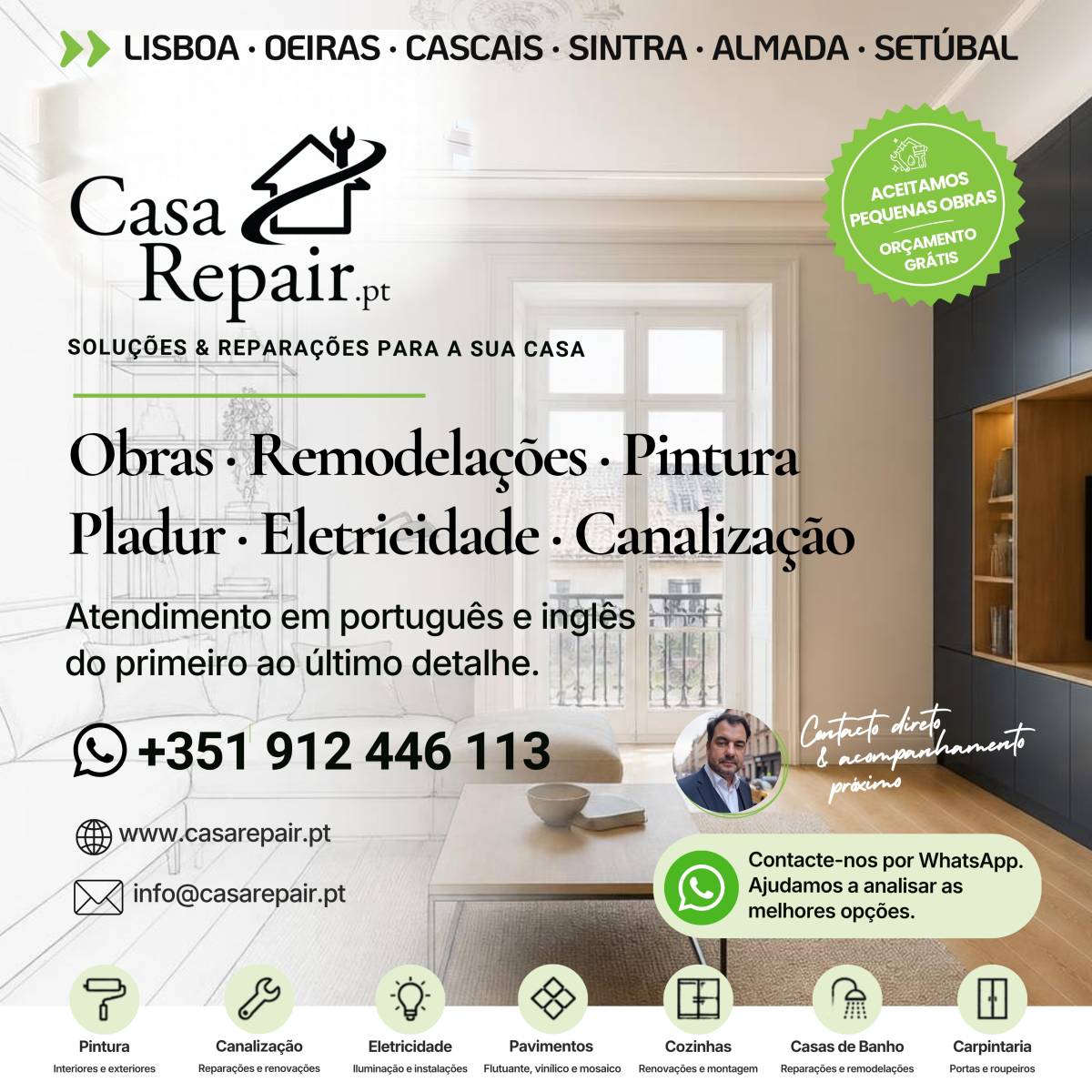 CasaRepair.pt — Reparações e Remodelações - Oeiras - Fitnessgeräte montieren