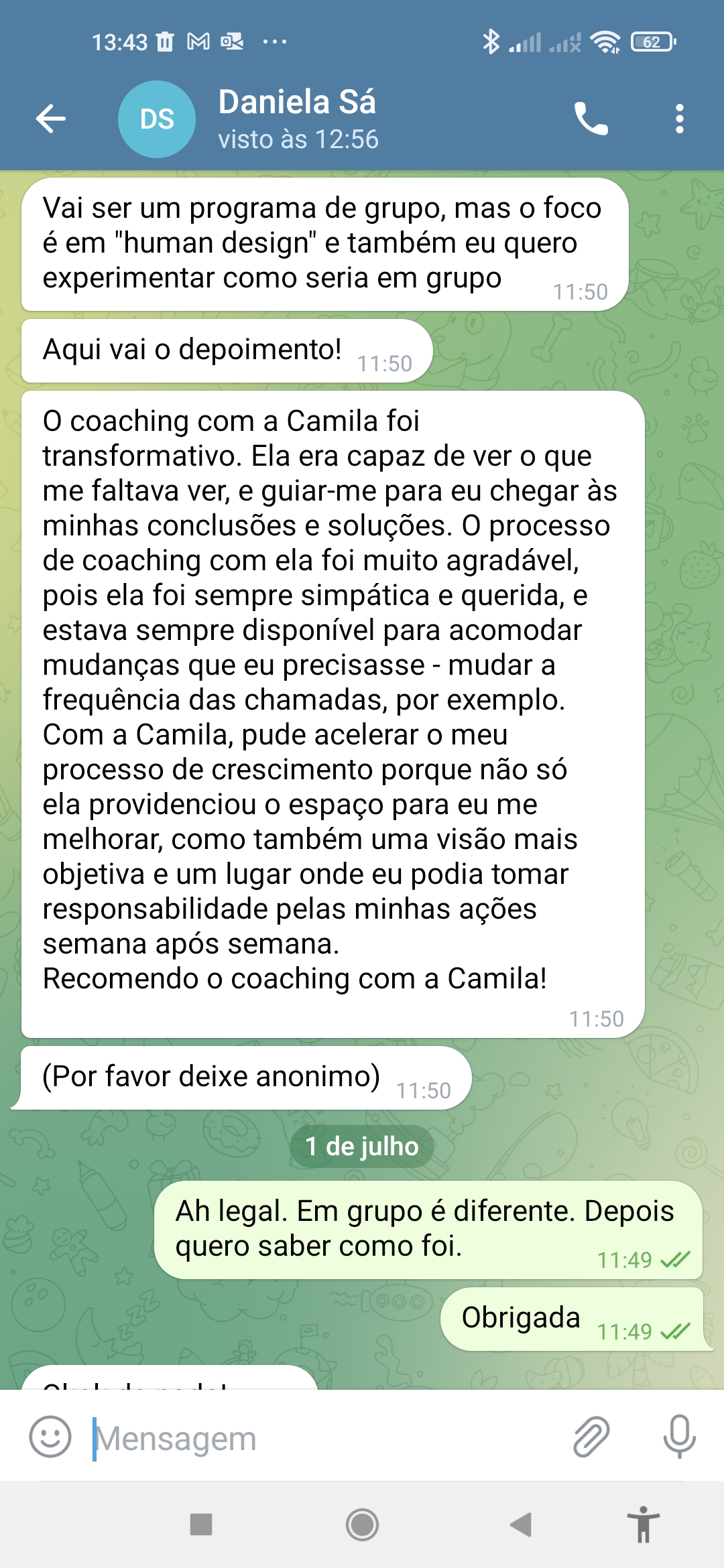 Camila Trivino - Almada - Coaching de Bem-estar